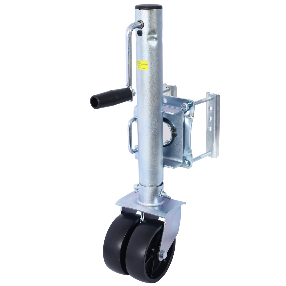 Boat Trailer Jack 34.5 in Bolt-on Tongue Weight Capacity 1500 lb with PP Wheels and Handle