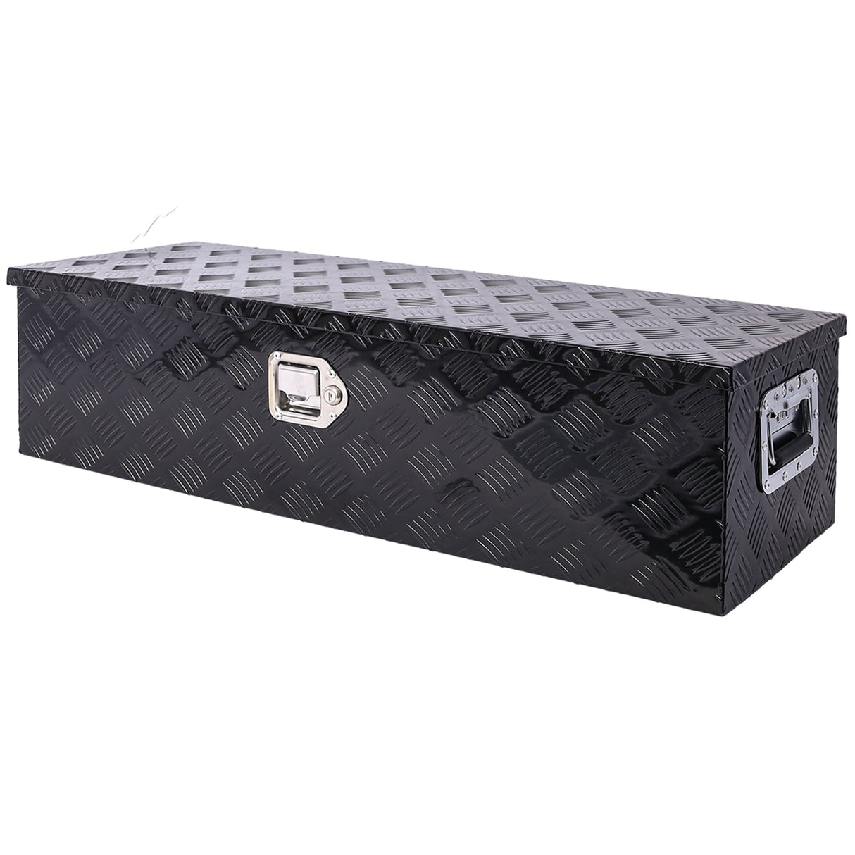 39 Inch Truck Box Aluminum Tool Box Heavy Duty w/Lock Keys 39x13x10inch - Black - Fab Heavy Parts