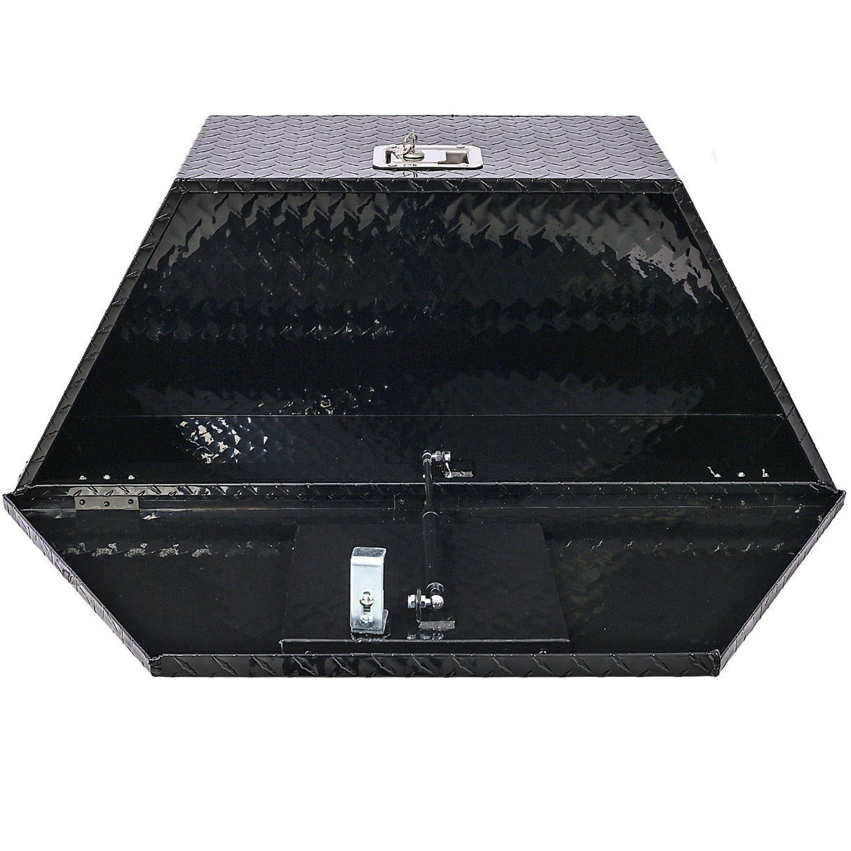 39 Inch Truck Box Aluminum Tool Box Heavy Duty w/Lock Keys 39x16.5x11.8inch - Black - Fab Heavy Parts