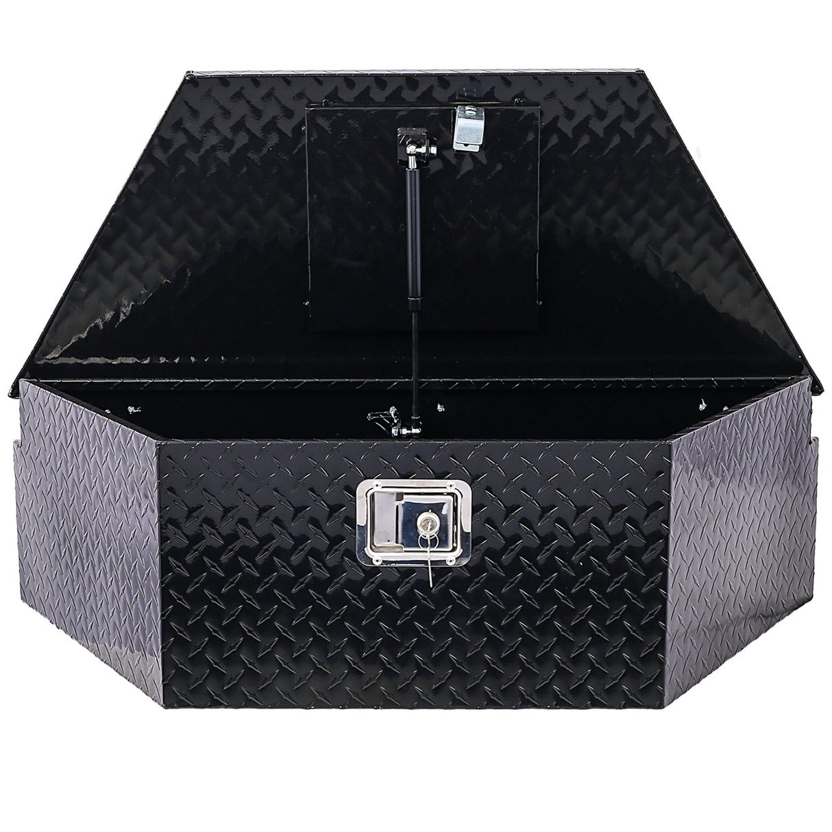 39 Inch Truck Box Aluminum Tool Box Heavy Duty w/Lock Keys 39x16.5x11.8inch - Black - Fab Heavy Parts