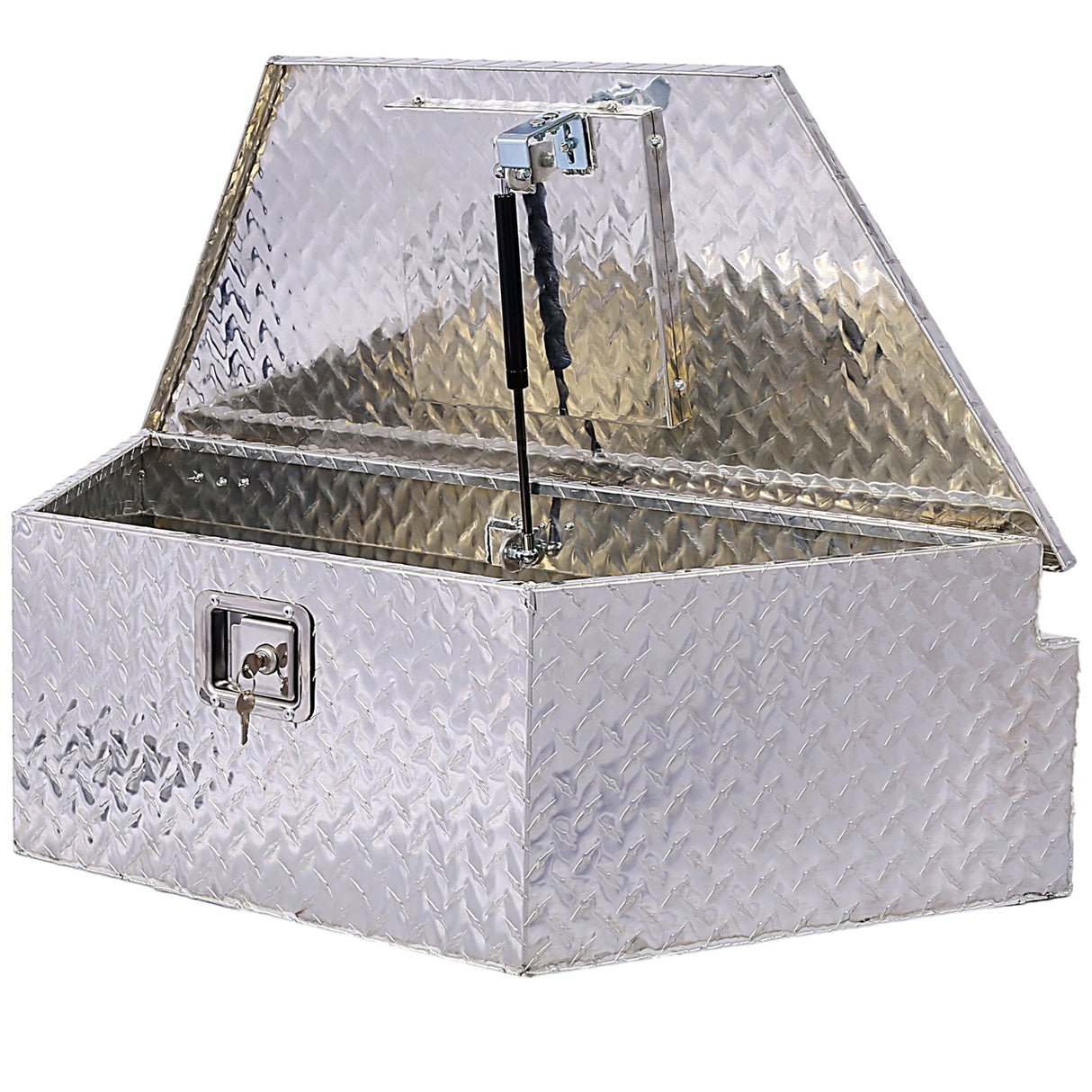 39 Inch Truck Box Aluminum Tool Box Heavy Duty w/Lock Keys 39x16.5x11.8inch - Silver - Fab Heavy Parts
