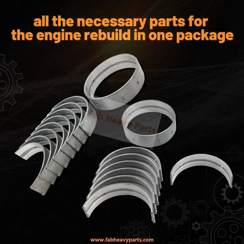 Kit de reconstrução de revisão se encaixa para retroescavadeira Caterpillar CAT 3054C 3054E 3054C/E 416E 422E 428D 428E