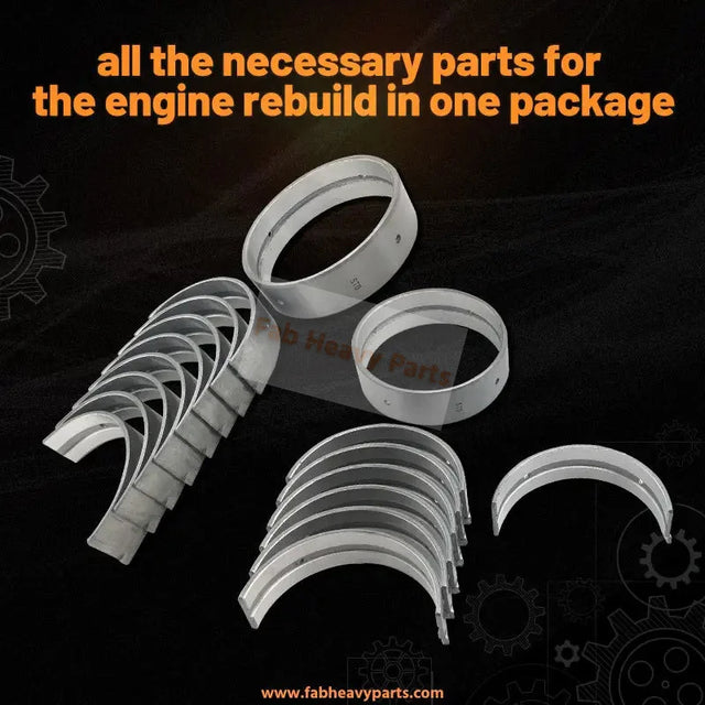 Overhaul Rebuild Kit Fits for Caterpillar CAT Engine 3054 3054B with Standard Bearings Final clearance