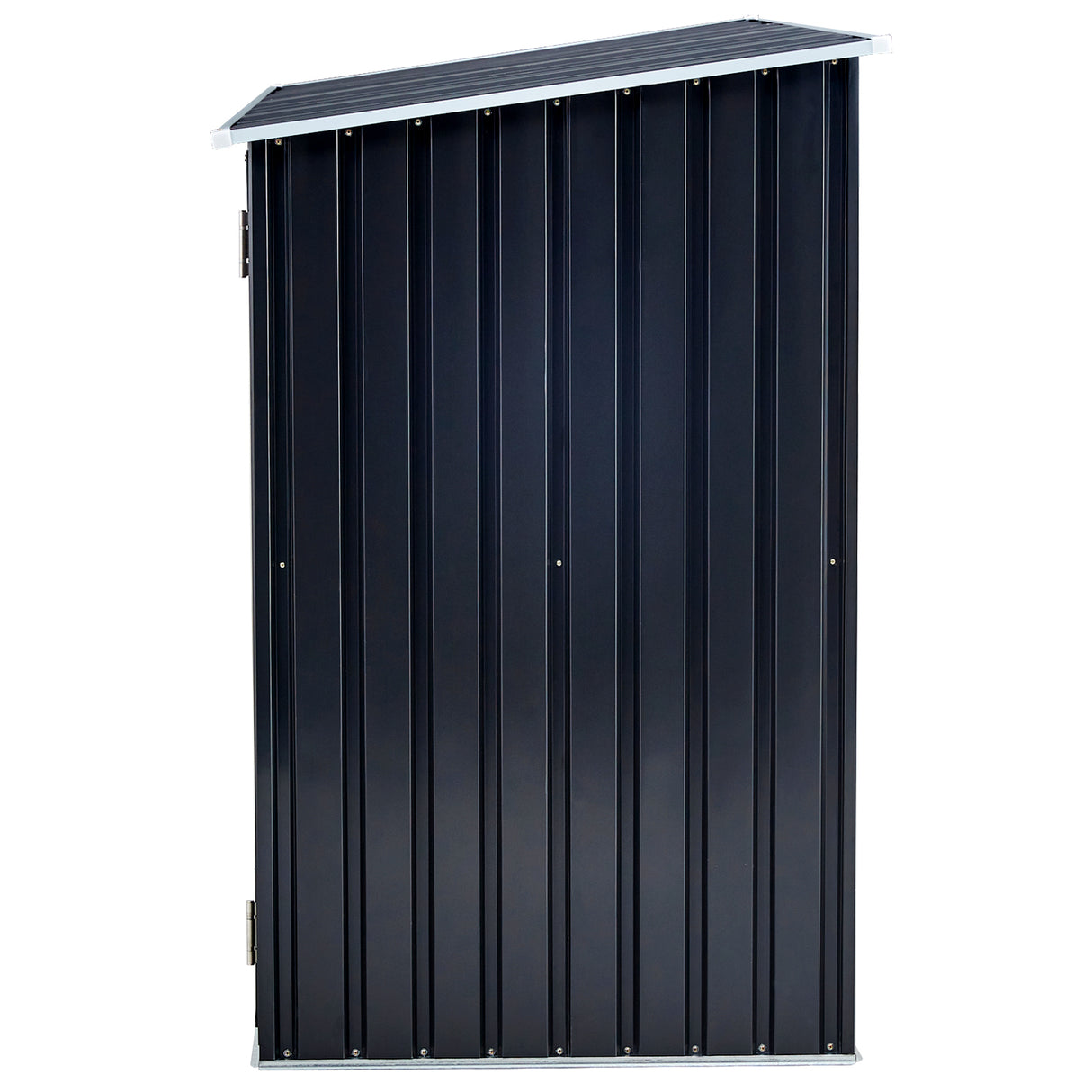 Outdoor Firewood Storage Shed Rack with Log Holder Galvanized Steel 98”