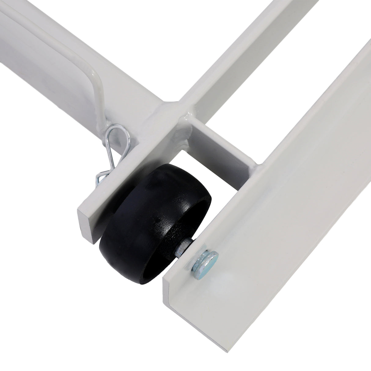 Hydrauliczny podnośnik motocyklowy Udźwig 1500 LBS Podnośnik ATV Przenośny stół z 4 kołami Podnośnik obsługiwany nożnie z 2 mocowaniami Szary