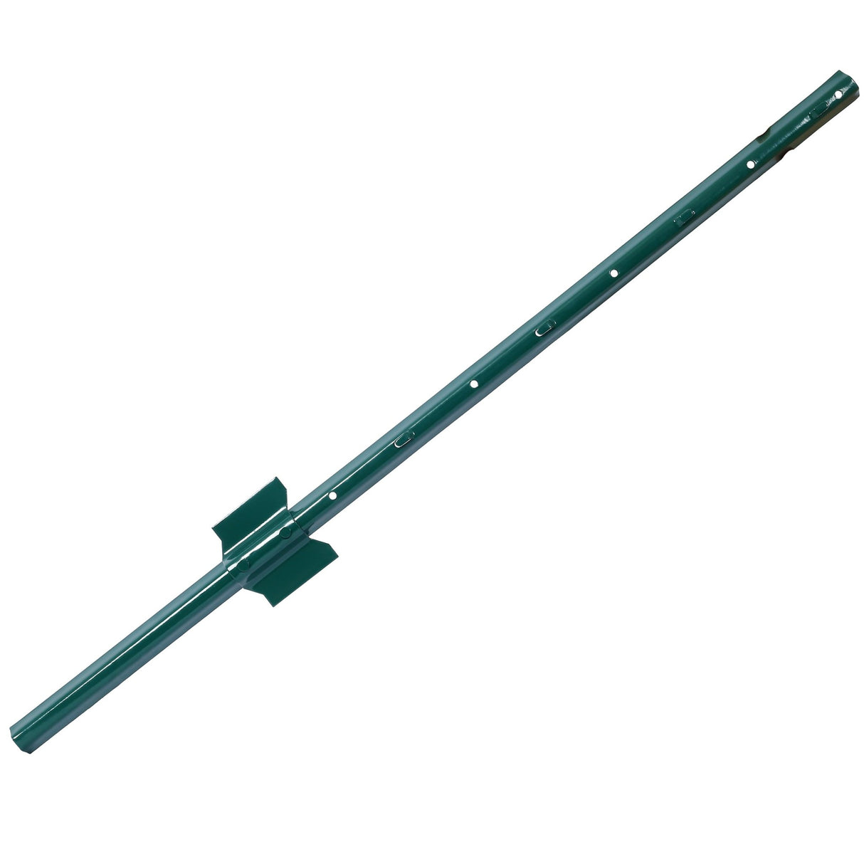 3Feet 10Pack Heavy Duty Metal Fence Post with U - Channel Steel U - Post for Holding Garden Wire Corner Anchor - Green - Fab Heavy Parts