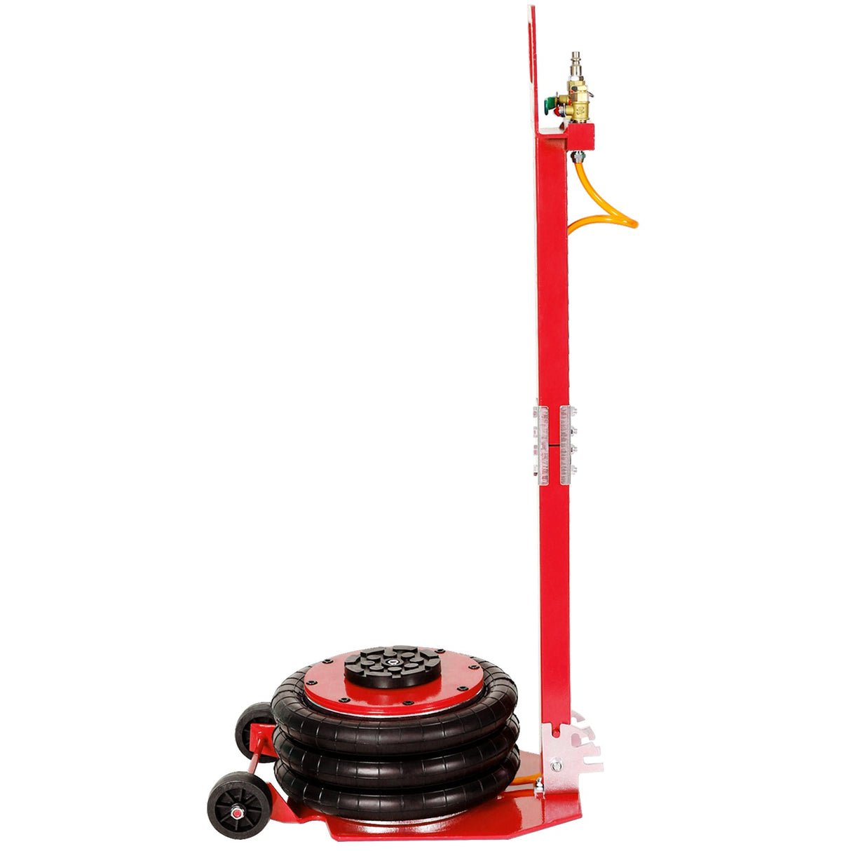 3T Triple Bag Air Jack Pneumatic Jack 3 bag Lifting 16in Capacity 6600lbs - Red - Fab Heavy Parts