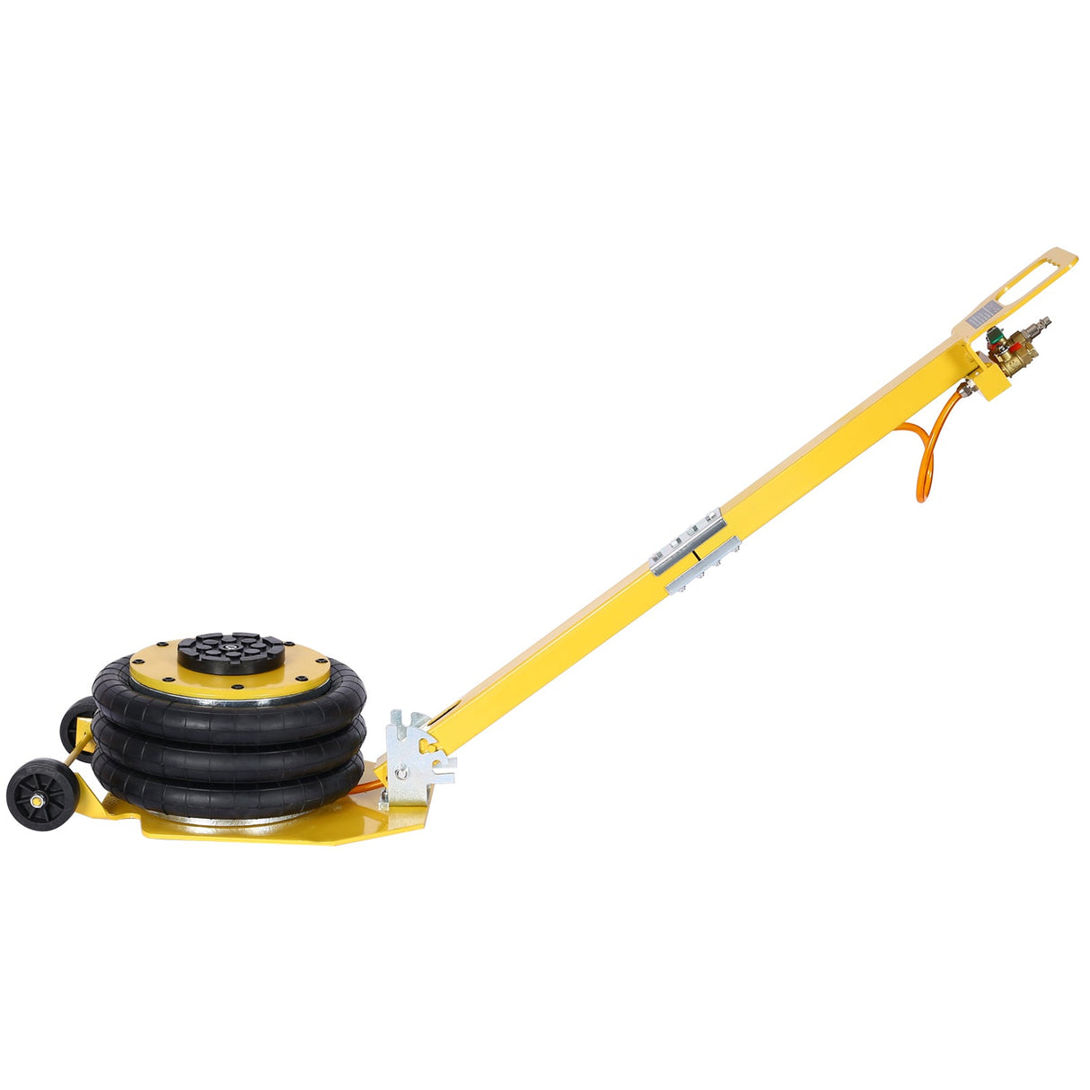 3T Triple Bag Air Jack Pneumatic Jack 3 bag Lifting 16in Capacity 6600lbs - Yellow - Fab Heavy Parts