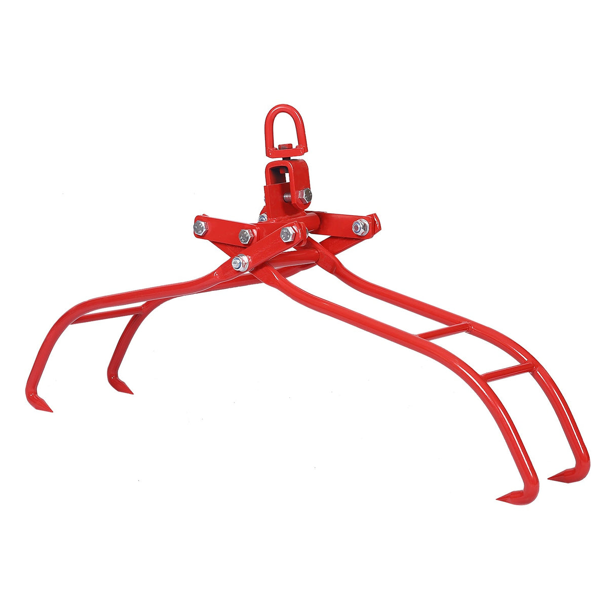 4 Claw Timber Log Lifting Logging Tongs Grabber Tong 36" Red - Fab Heavy Parts