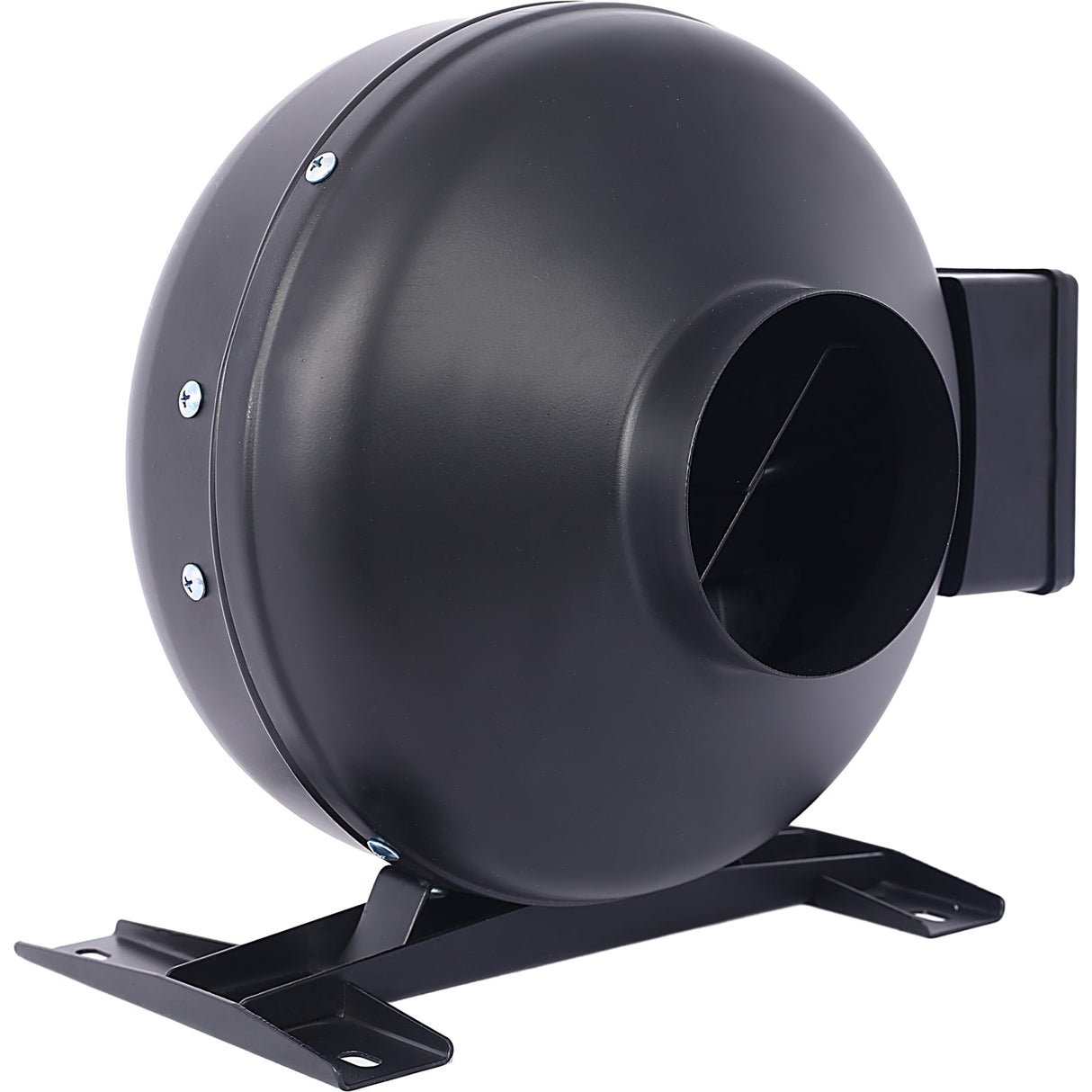 4 - Inch 203 CFM Inline Duct Fan Air Circulation Vent Blower - Black - Fab Heavy Parts