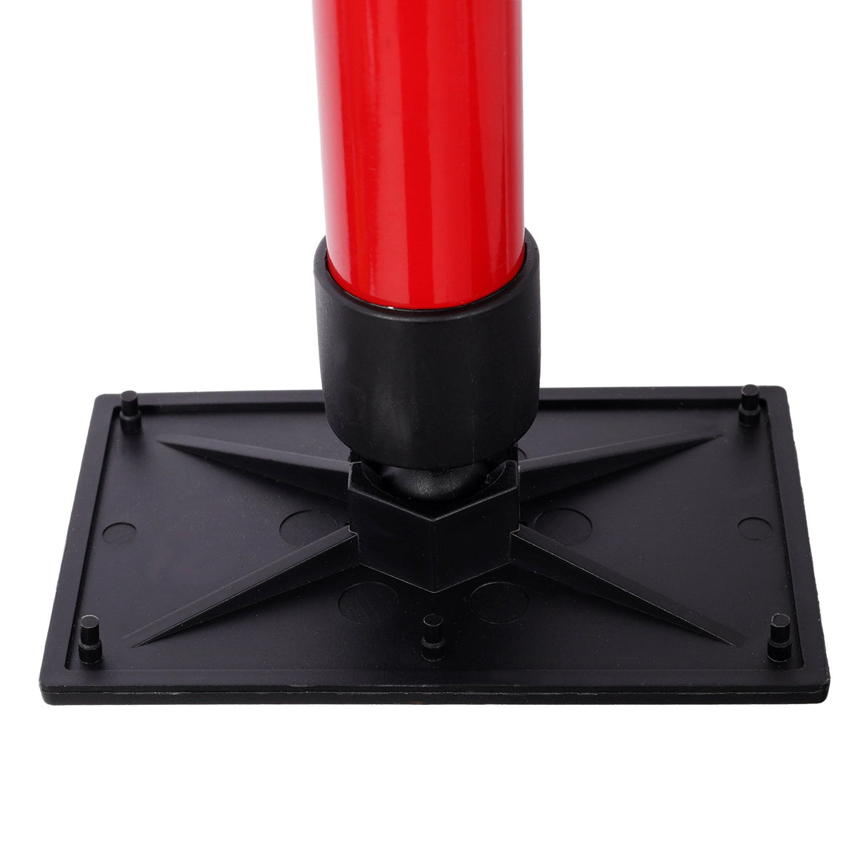 4 Pack Adjustable Support Pole Steel 3rd Hand Support System Extends from 45 to 114 Inch with Carry Bag - Red - Fab Heavy Parts