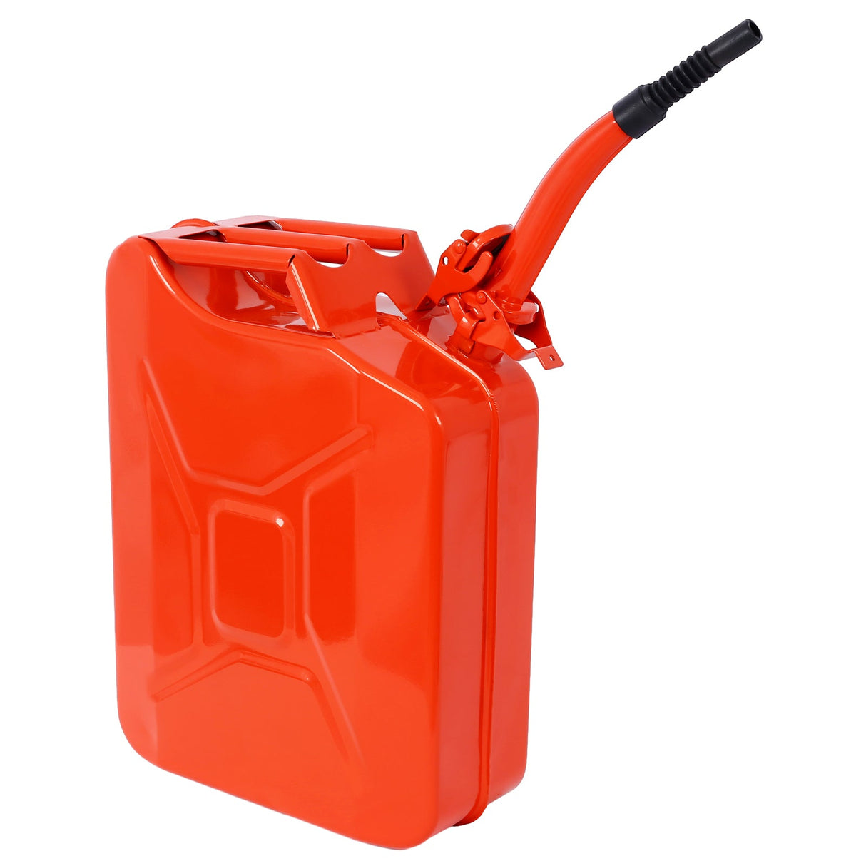 4 PCS 20 Liter/5 Gallon Jerry Fuel Can with Flexible Spout Portable Jerry Cans Fuel Tank Steel Fuel Can - Red - Fab Heavy Parts