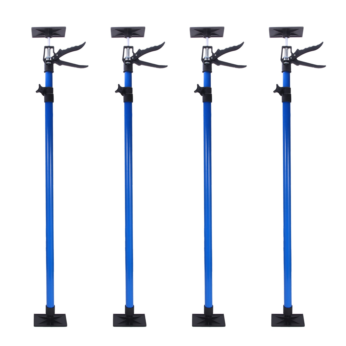 4 PCS 360° Rotating Adjustable Support Rod with 45° Tilt Stand Height - Adjustable Quick - Release Handle & Non - Slip TPR Pads - Fab Heavy Parts
