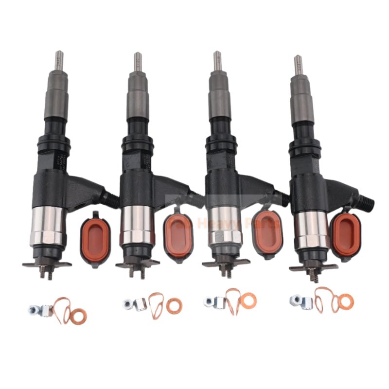 4 PCS Common Rail Injector for Denso 095000 - 6310 Fits for John Deere RE546784 RE531209 RE530362 - Fab Heavy Parts