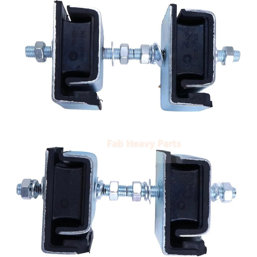 4 PCS Engine Cushion Rubber RC417 - 42990 Fits for Kubota Excavator KX91 - 3 KX91 - 3S U35 U35 - 3 U35S U35 - 3S - Fab Heavy Parts