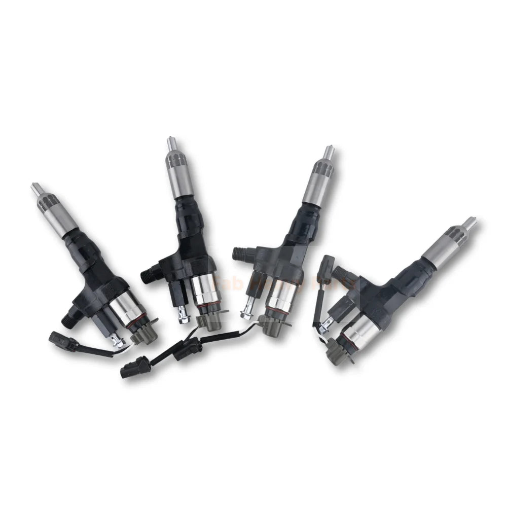 4 PCS Fuel Injector 095000-6594 0950006594 Fits for Kobelco SK300-8 SK330-8 SK350 for Hino J08E 3.8L 4.7L 5.0L 6.5L 7.7L