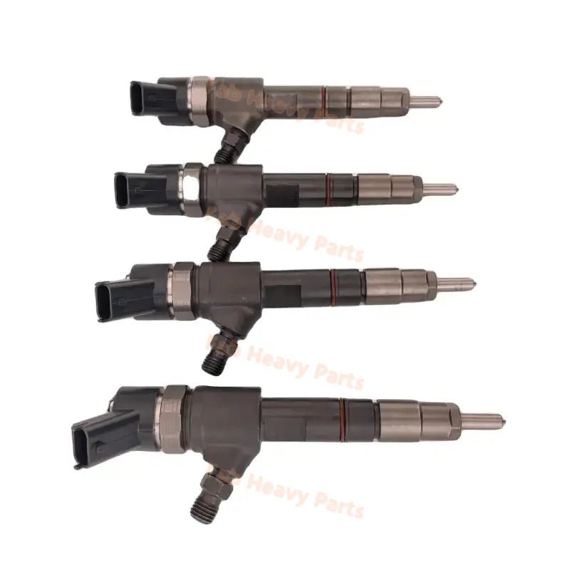 4 PCS Fuel Injector 129A00 - 53100 0445110463 for Yanmar Engine 4TNV88C 3TNV88C - Fab Heavy Parts