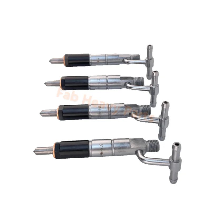 4 PCS Fuel Injector 314 - 9985 3149985 Fits for Caterpillar CAT Engine C3.4 3044C Loader 908H 289C 279C 287C 277C 262C 256C - Fab Heavy Parts