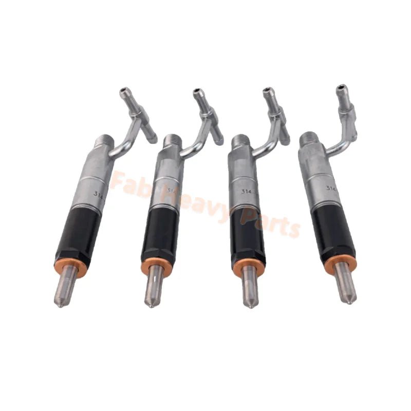 4 PCS Fuel Injector 314 - 9985 3149985 Fits for Caterpillar CAT Engine C3.4 3044C Loader 908H 289C 279C 287C 277C 262C 256C - Fab Heavy Parts