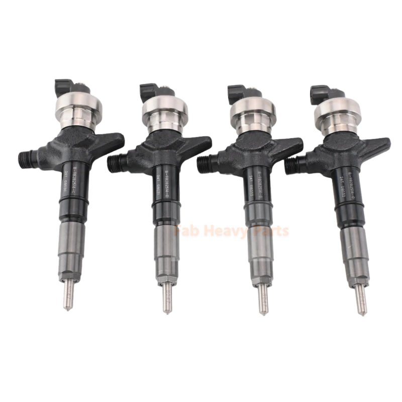 4 PCS Fuel Injector 8 - 98282514 - 0 295050 - 2160 Fits for Isuzu Engine 4JJ1 6WG1 6WF1 - Fab Heavy Parts