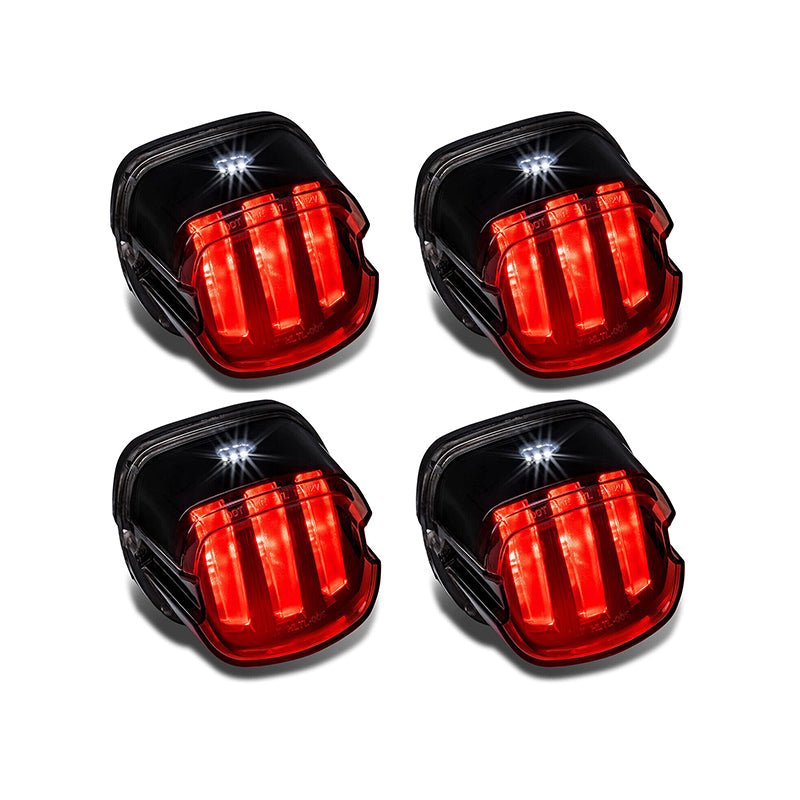 4 PCS LED Brake Tail Light TBL0391 for Harley Davidson Motorcycle Dyna Fatboy Street Glide Softail - Fab Heavy Parts