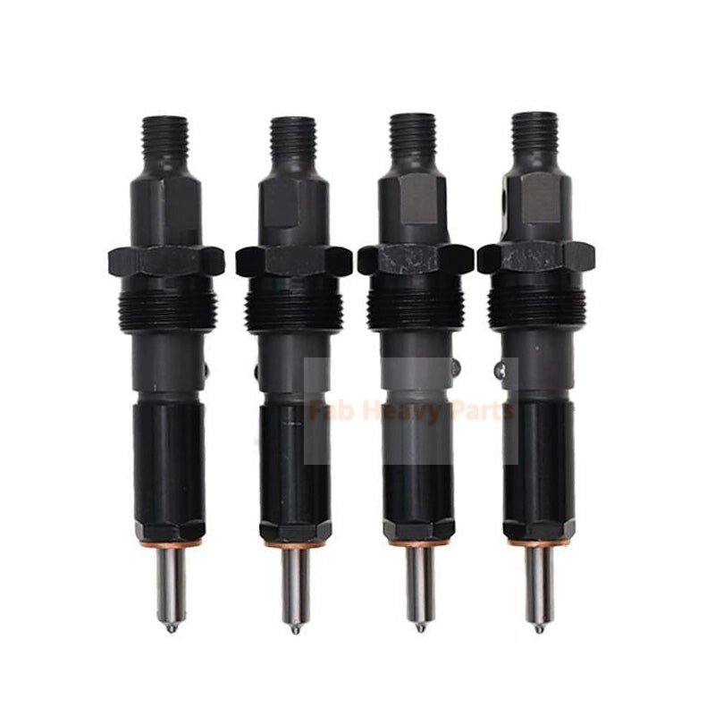 4 Piece Fuel Injector J909476 Fits for CASE Engine 4T - 390 6T - 590 Excavator 688 888 1088 1058B 1086B - Fab Heavy Parts