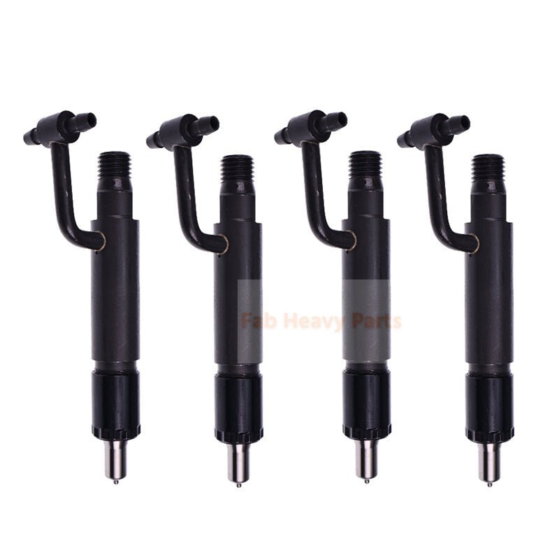 4 Piece Fuel Injector YM729604 - 53100 Fits for Komatsu Engine 3D88E - 6 4D88 - 6 4D88E - 6 Excavator PC55MR - 3 PC45MR - 3 PC35MR - 3 PC30MR - 3 - Fab Heavy Parts