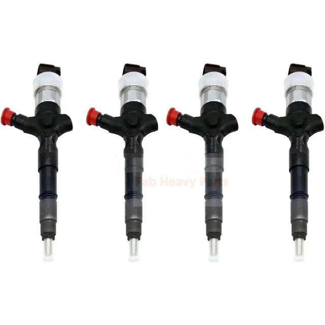 4 Pieces Fuel Injector 23670 - 39125 23670 - 30090 Fits for Toyota Engine Hiace 2KD - FTV 2.5L - Fab Heavy Parts