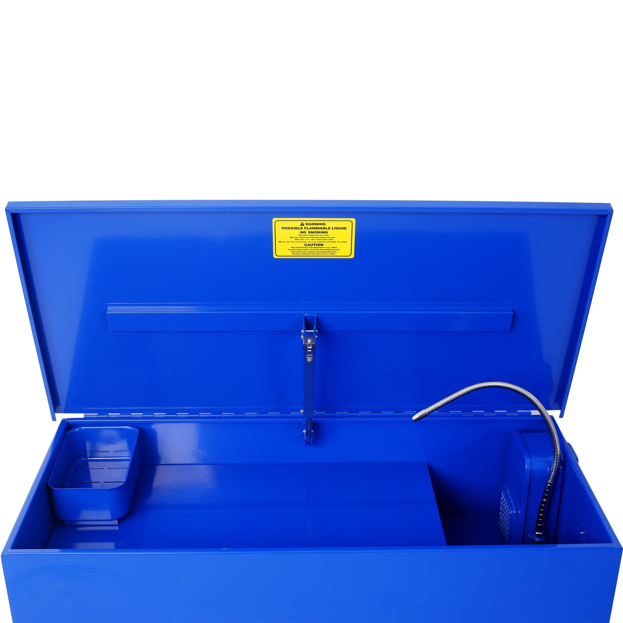 40 Gallon Parts Washer 24 Gallon Solvent Capacity 5 Gallon Per Minute Max Pump Output Heavy Duty Steel Powder Coated blue - Fab Heavy Parts