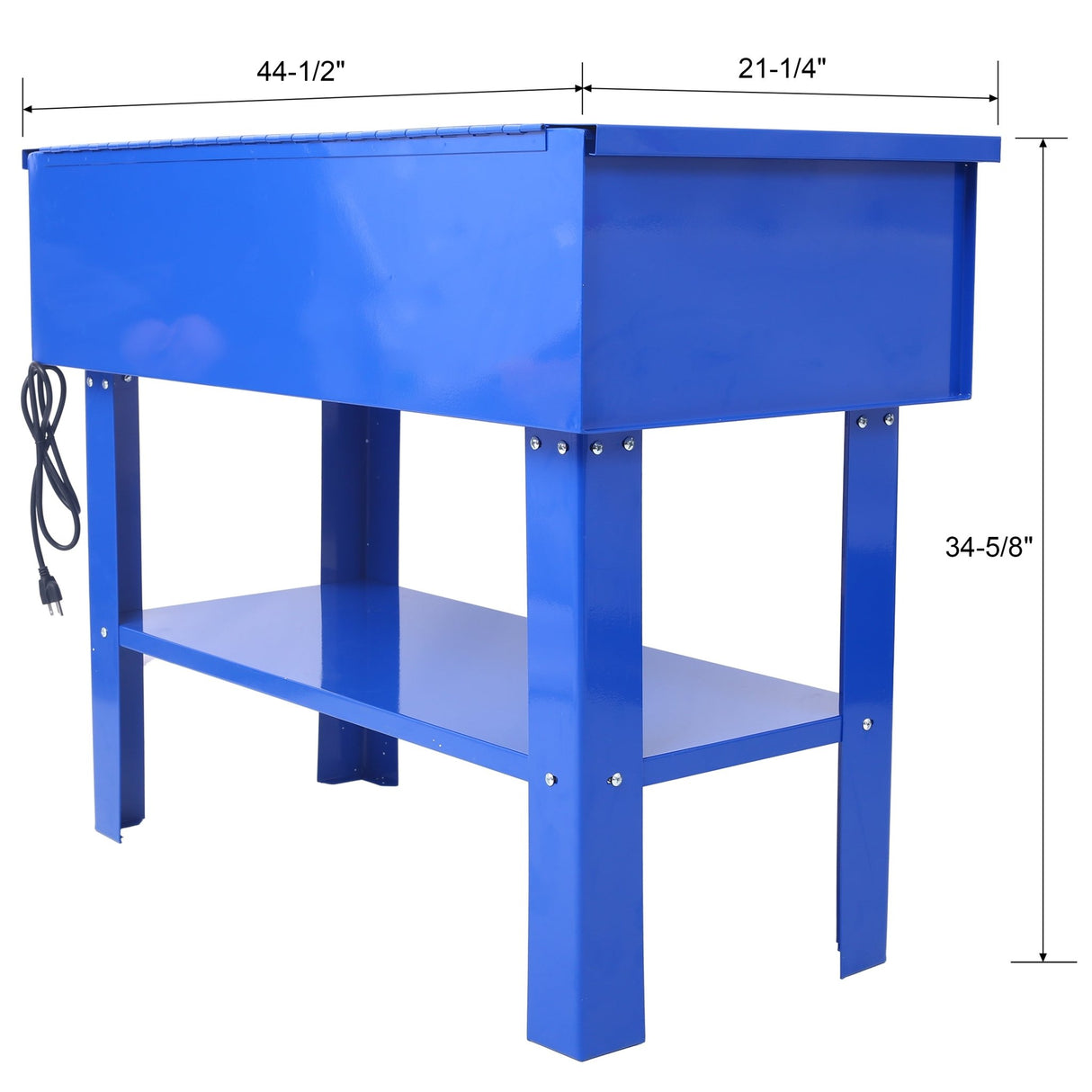 40 Gallon Parts Washer 24 Gallon Solvent Capacity 5 Gallon Per Minute Max Pump Output Heavy Duty Steel Powder Coated blue - Fab Heavy Parts