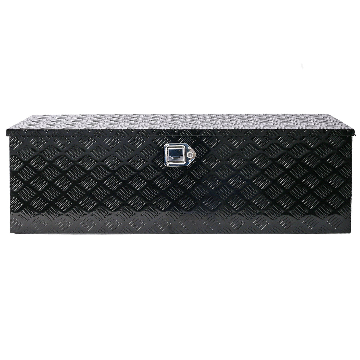 40 Inch Tool Box Aluminum Heavy Duty Tool Box w/ Lock Keys 48x15x15 inch - Black - Fab Heavy Parts