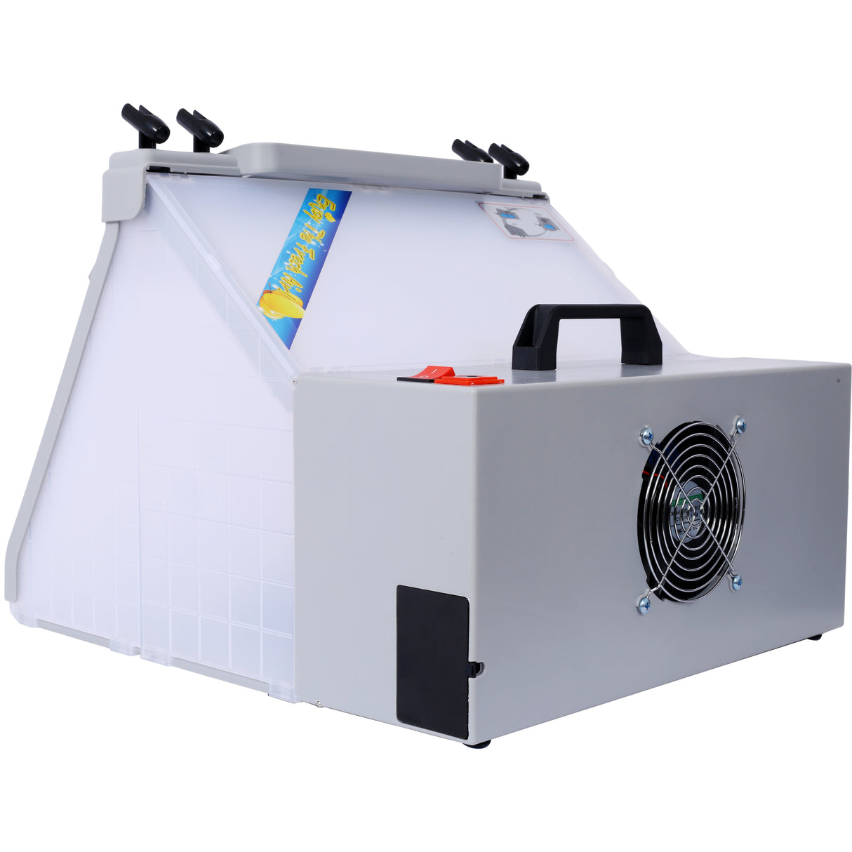 Portable Airbrush Spray Booth Kit Includes 3 Led Lights 4 Airbrush Holders and 1 Paint Holder