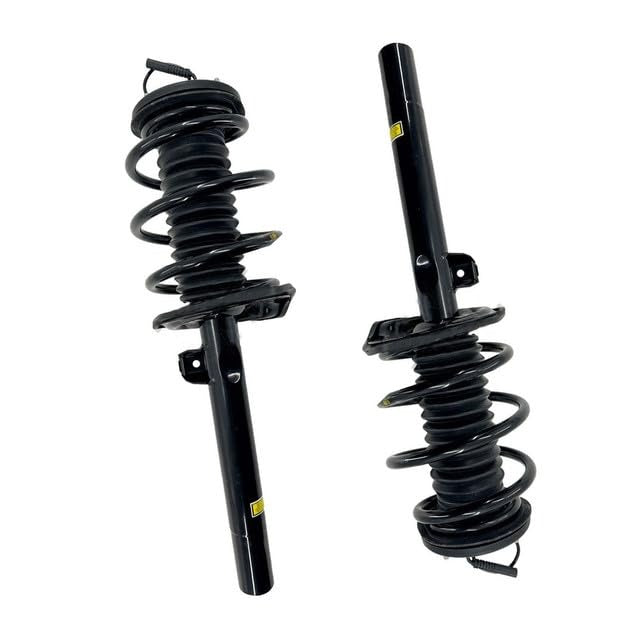 31311091557 31311091558 2PCS Front Shock Struts Spring Assembly w/EDC Fits for BMW E38 730iL 740iL 750iL 1995-2001