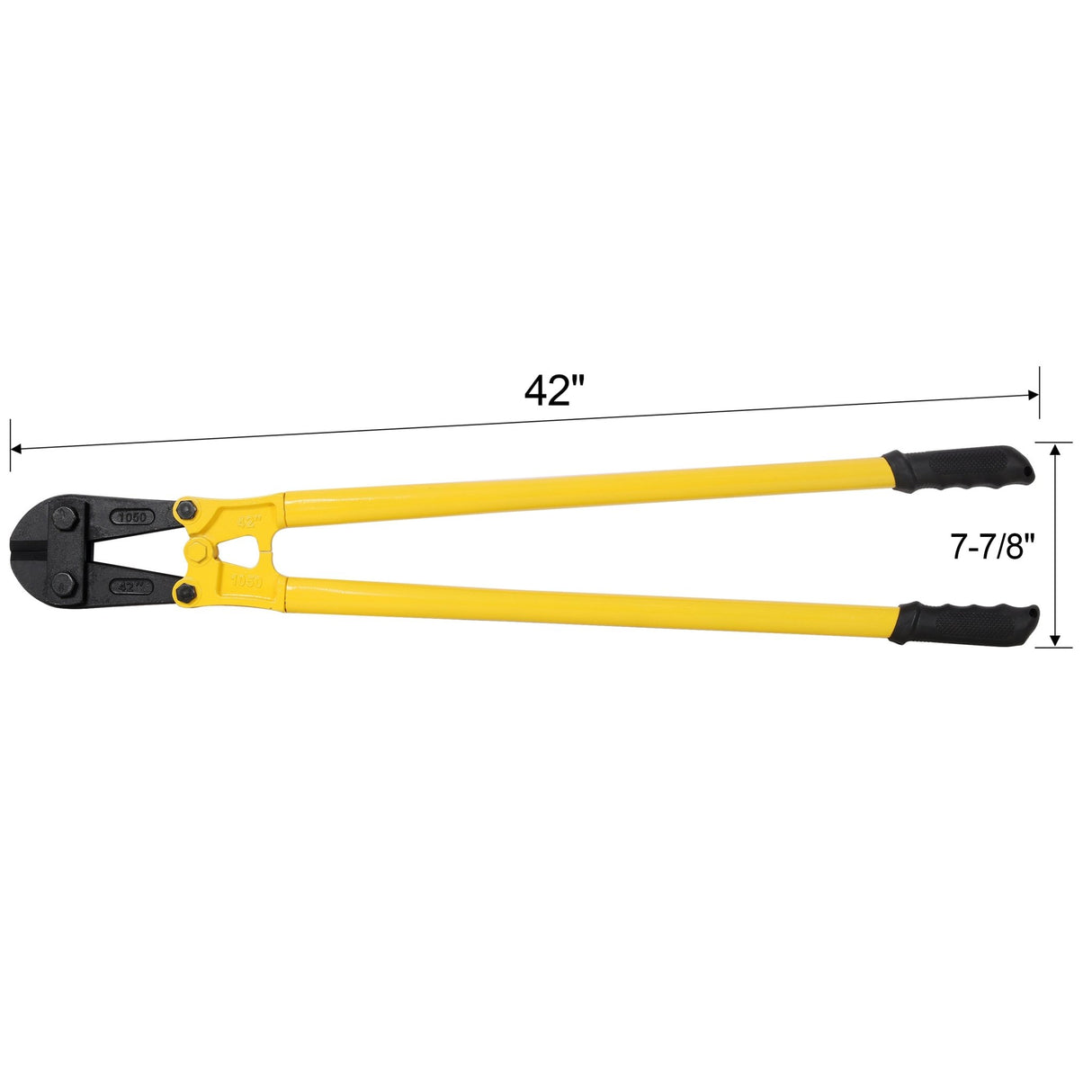 42" Heavy - Duty Medium Bolt Cutter for Fence, Steel Wire, Chain, Screws, Rivets & Medium Padlocks, Ergonomic Soft Rubber Grip Handle - Fab Heavy Parts