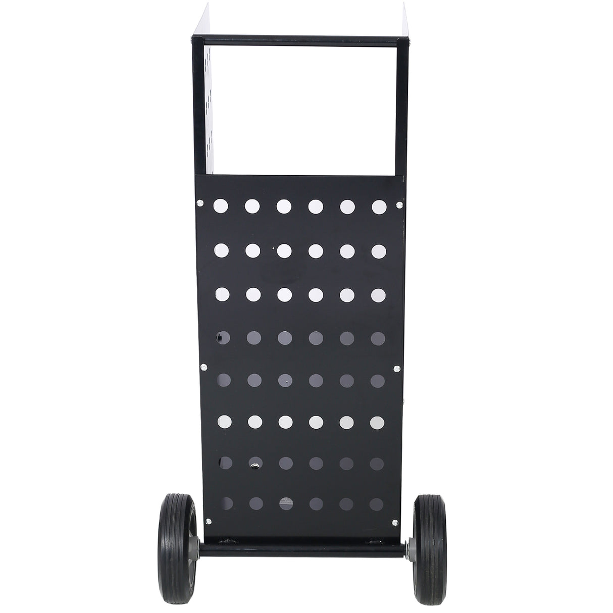 Firewood Fireplace Log Cart 200lbs Capacity Wood Rack Heavy Duty--Black