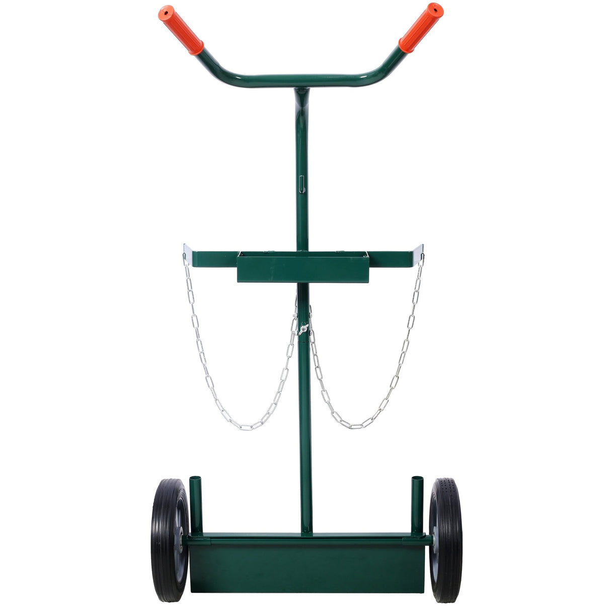 440lbs Capacity Cylinder Cart Welding Hand Truck Large Dual Oxygen Tank Dolly With 10 - Inch Solid Rubber Wheels - Fab Heavy Parts