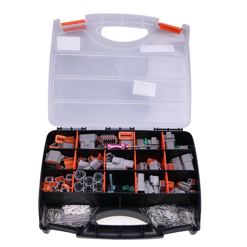 450 Piece Deutsch DT Connector Plug Kit for 14 - 20 AWG Stamped Contacts Kit - Fab Heavy Parts