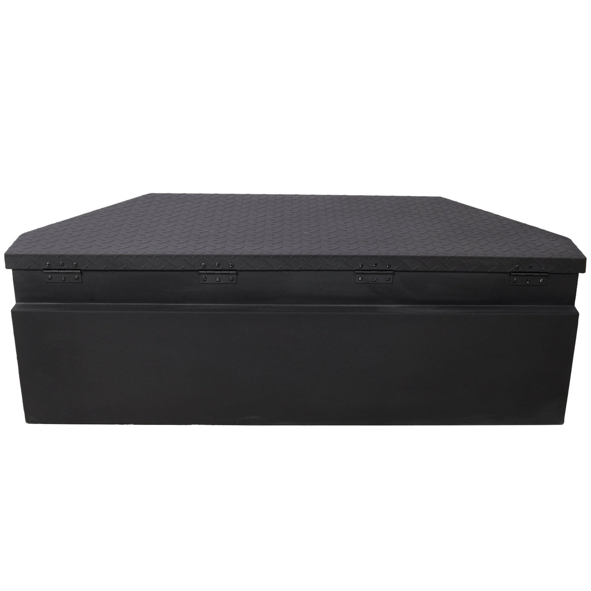 46“X18”X14.5“ Trailer Tongue Box with Lock and Keys Heavy Duty Steel 6.7 CUFT Capacity - Black - Fab Heavy Parts