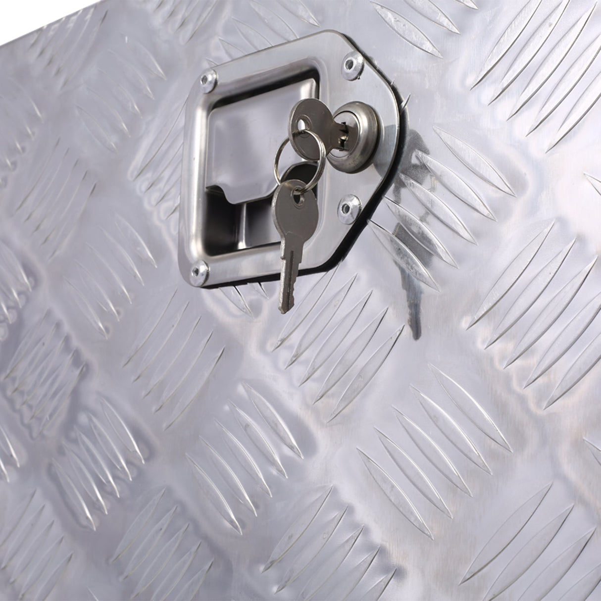 48 Inch Truck Tool Box Aluminum Tool Box Heavy Duty w/Lock Keys 48x15x15inch - Silver - Fab Heavy Parts