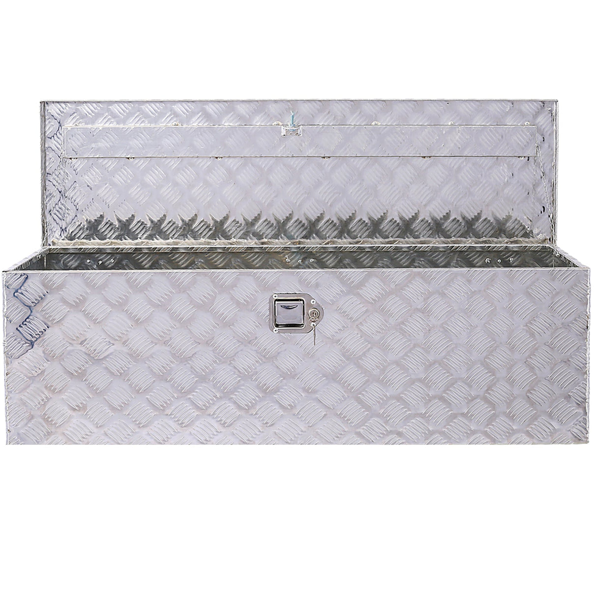 48 Inch Truck Tool Box Aluminum Tool Box Heavy Duty w/Lock Keys 48x15x15inch - Silver - Fab Heavy Parts