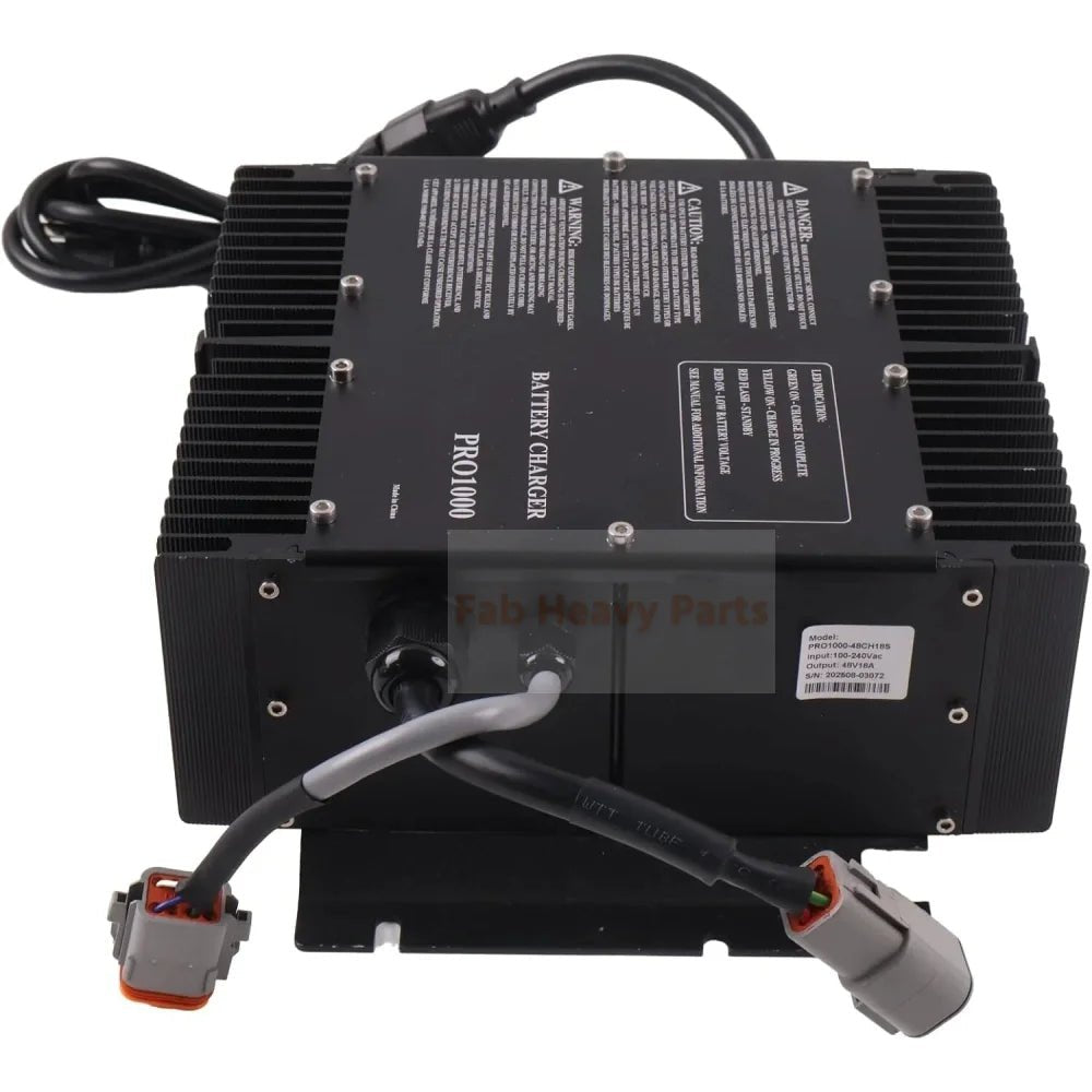 48V 18A Battery Charger 1001103105 Fits for JLG Boom Lift E300 E400 E600 Scissor Lift 3369LE 4069LE M3369 M4069 - Fab Heavy Parts