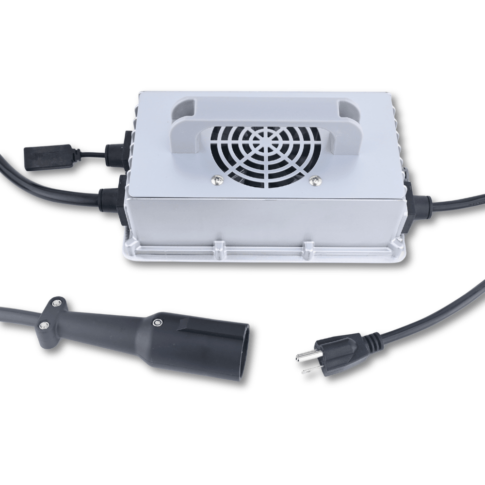 48V 18A Golf Cart Battery Charger with 3 - Pin Round Plug for Lead - Acid Batteries Fits for Club Car - Fab Heavy Parts