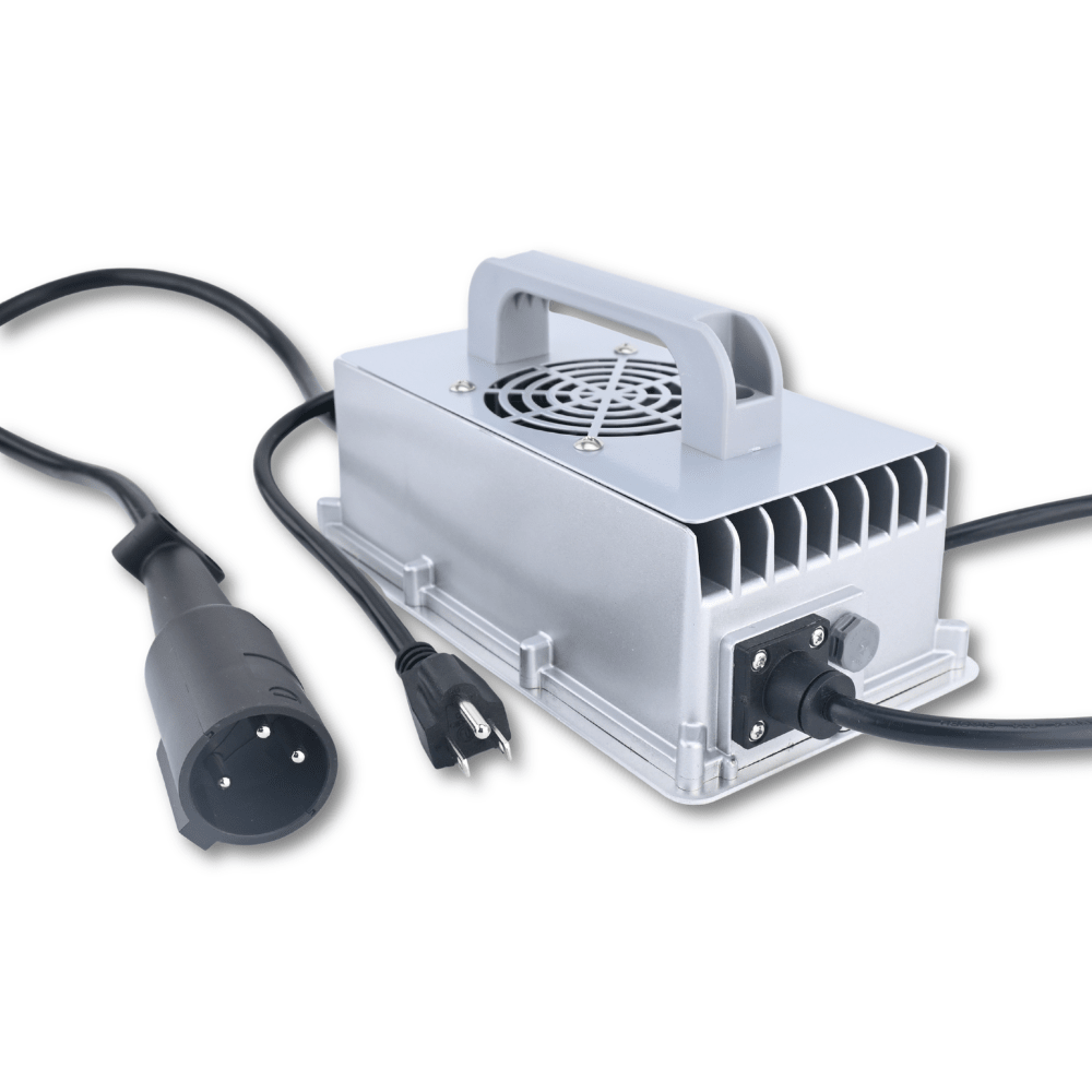 48V 18A Golf Cart Battery Charger with 3 - Pin Round Plug for Lead - Acid Batteries Fits for Club Car - Fab Heavy Parts