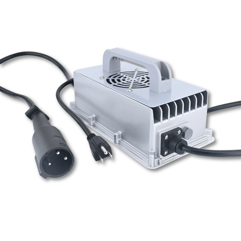 48V 18A Golf Cart Battery Charger with 3 - Pin Round Plug for Lead - Acid Batteries Fits for Club Car - Fab Heavy Parts
