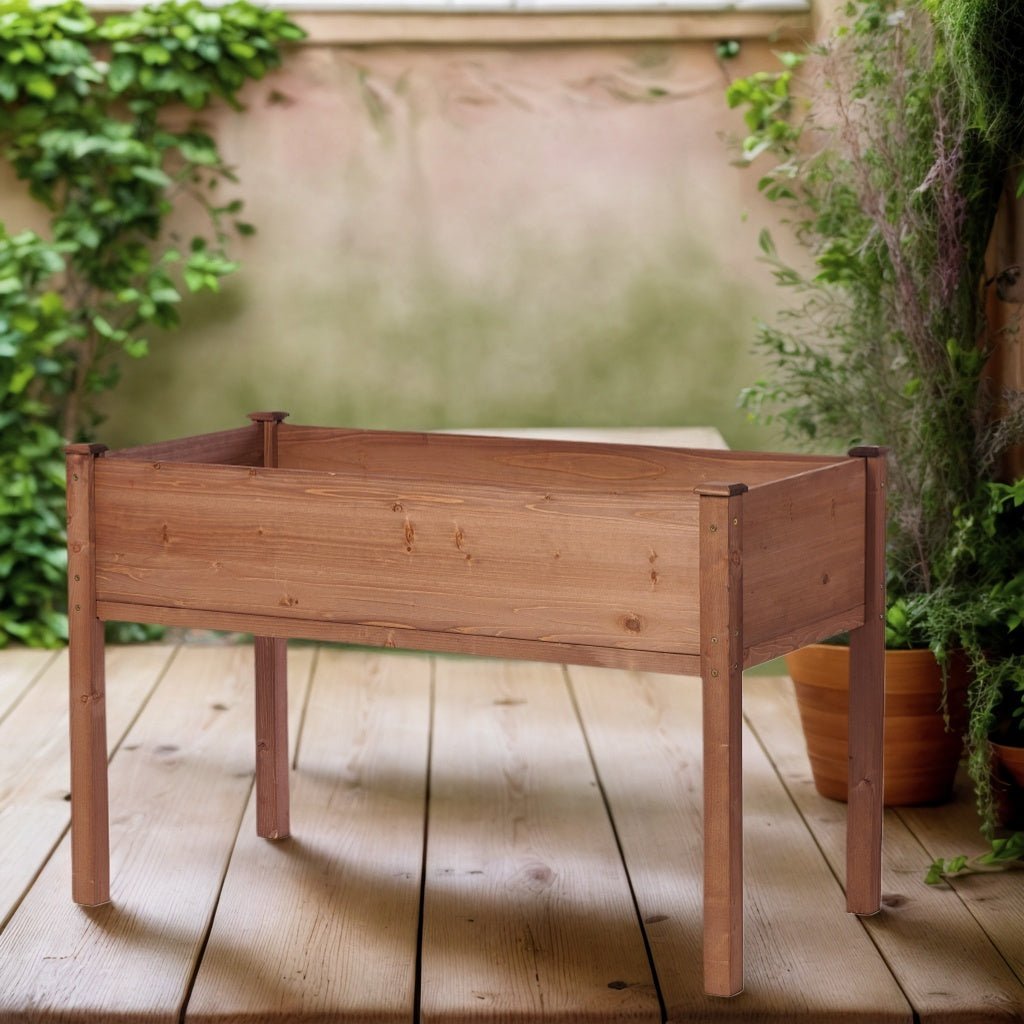 48x24x30 inch Raised Garden Bed with Legs Elevated Wooden Planter Box - Fab Heavy Parts