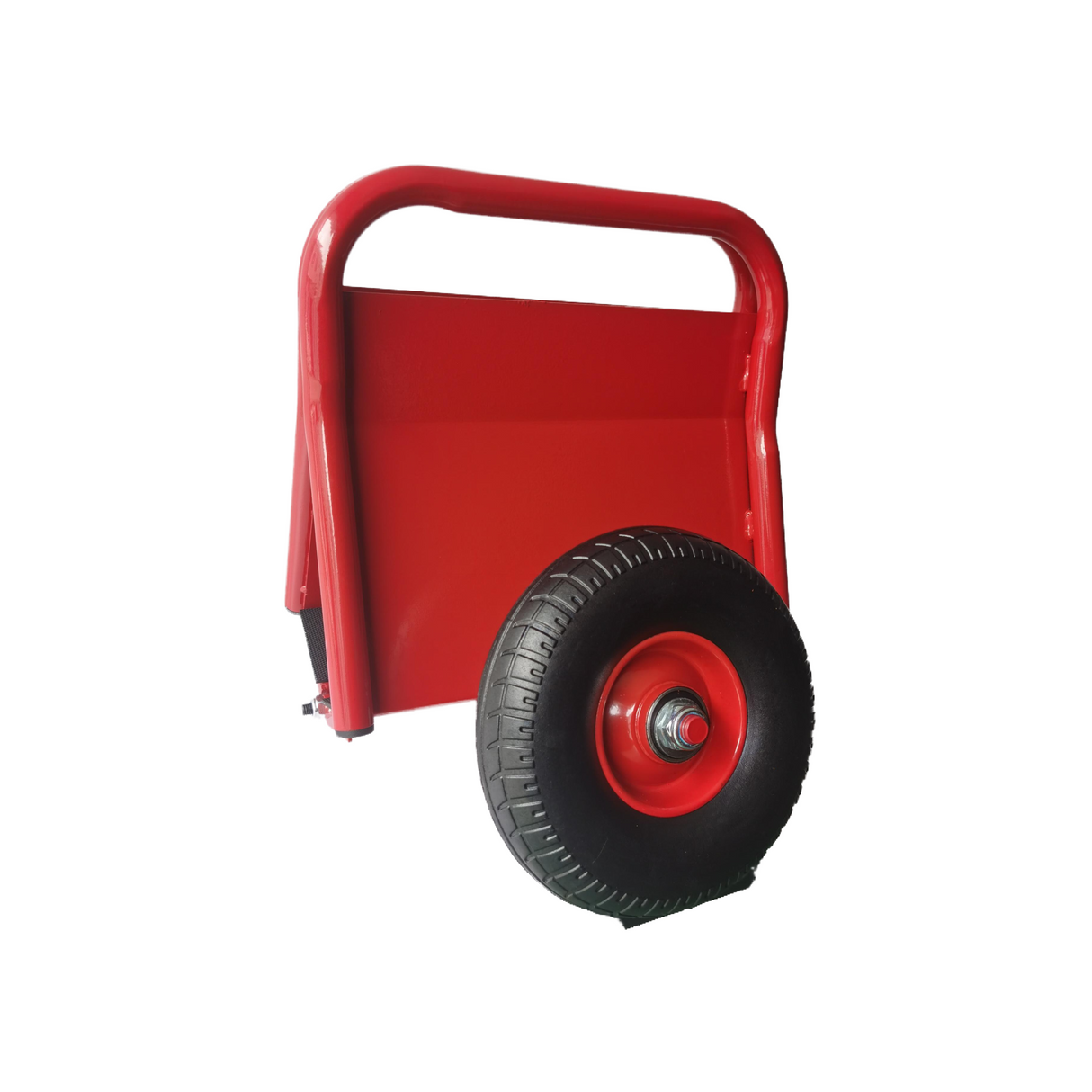 Heavy Duty Panel Dolly Slab Two Nice Handles 10" Solid Rubber Tires Super Weight 1000 LBS All-Terrain Movement--Red