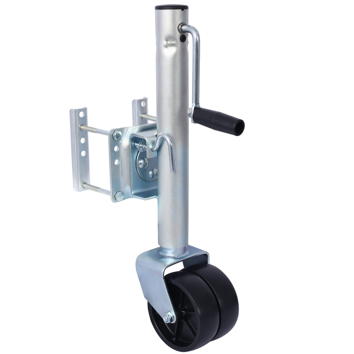 1500lbs Trailer Jack with Double Wheel Adjustable 12" Lift Swivel Tongue Towing