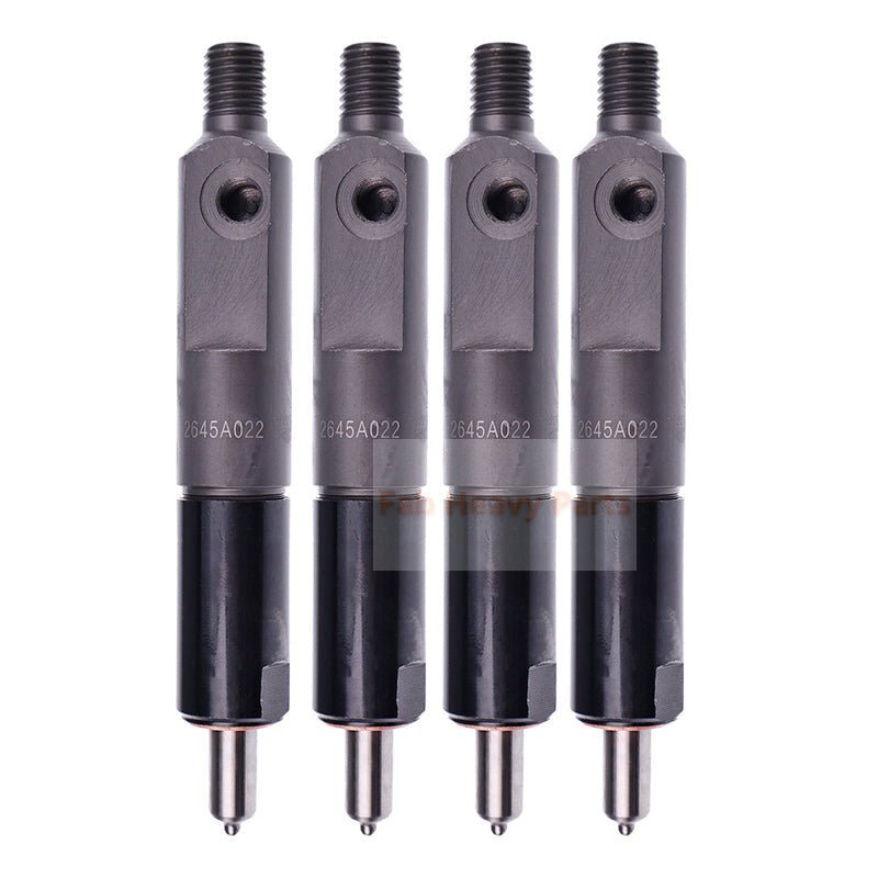 4Piece Fuel Injector 2645A022 17/105500 Fits for Perkins Engine Q20TC T4.40HTR JCB Loader 3CX 3CX - 2 3CX - 4 3C - 2 4CX 4C - 4 - Fab Heavy Parts