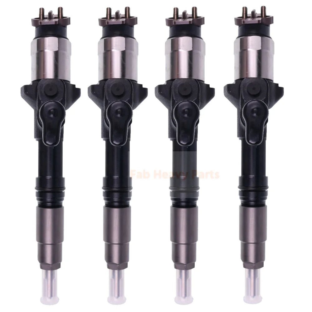 4X Fuel Injector 095000 - 6800 1J574 - 53050 1J574 - 53051 Fits for Kubota V3800 V3800DI - Fab Heavy Parts