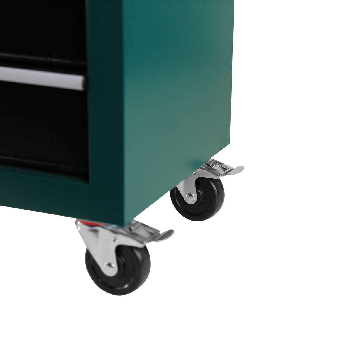 5 - Drawers Rolling Tool Chest Cabinet with Keyed Locking System - Green - Fab Heavy Parts